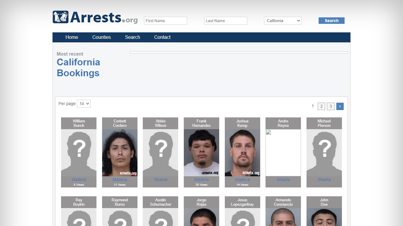 California Arrests and Inmate Search